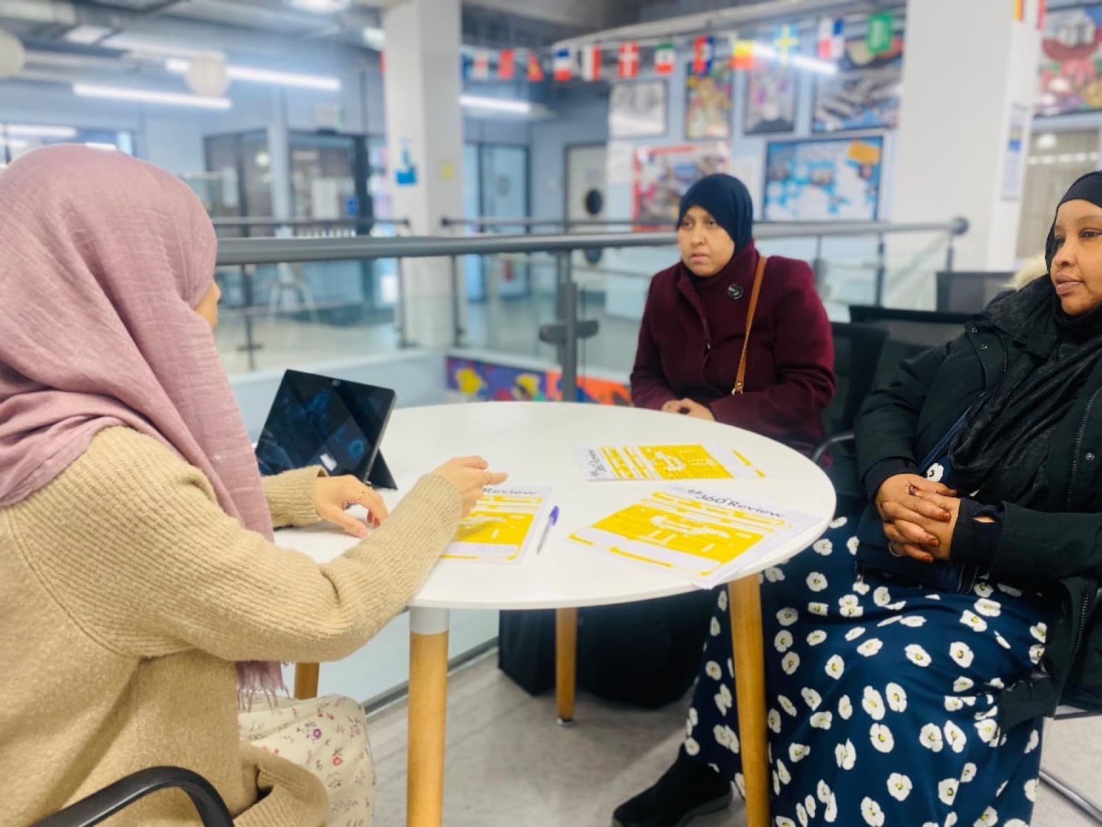 Parent consultation with LEC Education staff