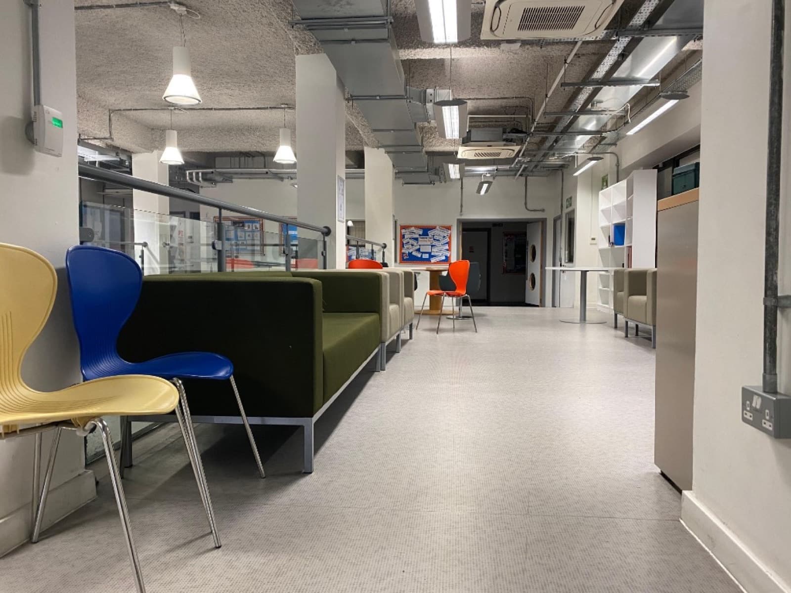 Arrival at the LEC Education centre — reception and waiting area